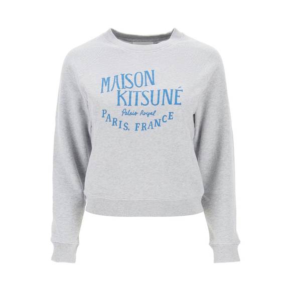 Maison kitsune crew-neck sweatshirt with print